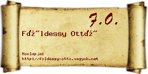 Földessy Ottó névjegykártya