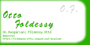 otto foldessy business card
