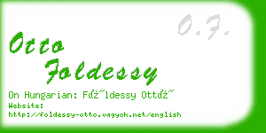 otto foldessy business card